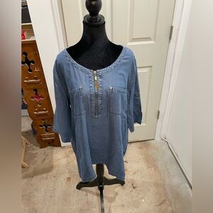 Denim Blue Women's Top